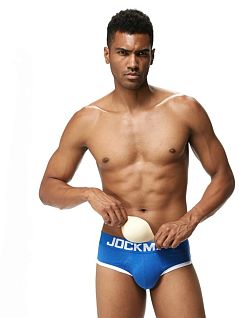 Современные брифы с push up синего цвета JOCKMAIL RTJM3022-9